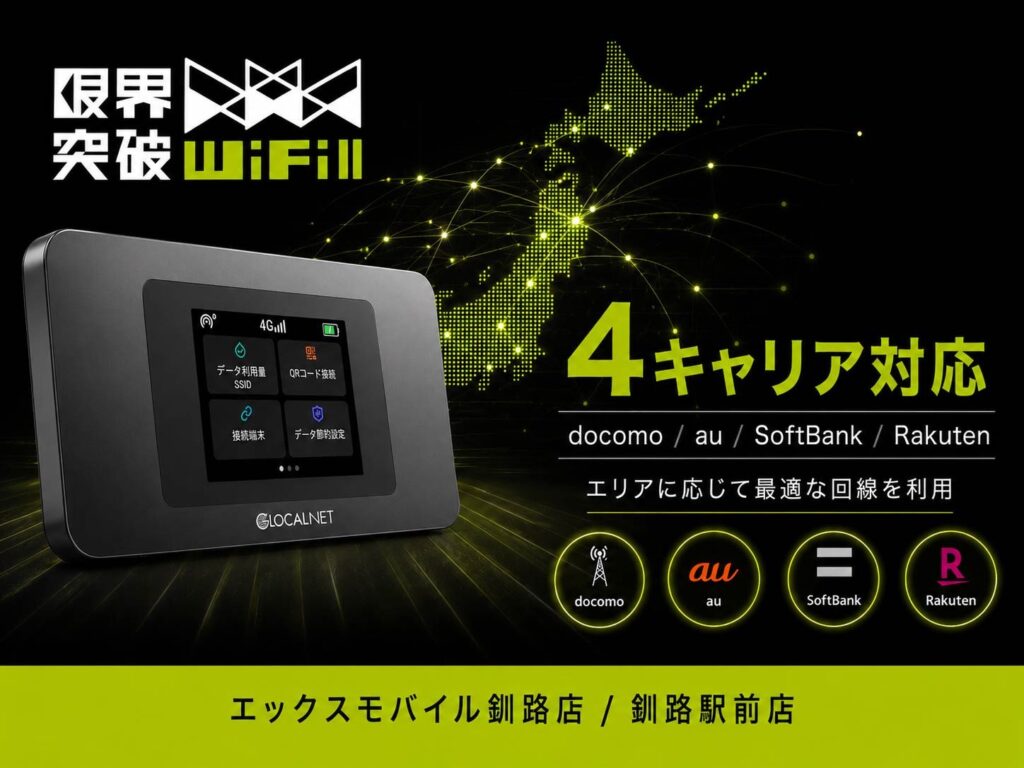 【釧路駅前店】ホリエWi-Fiについて