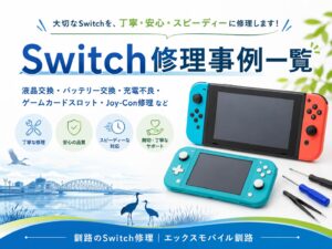 Switch修理事例一覧｜エックスモバイル釧路